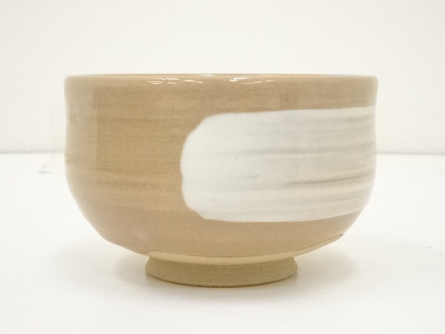 道具 ] - 道具 赤膚焼 尾西楽斎造 刷毛目茶碗（共箱） | ネット